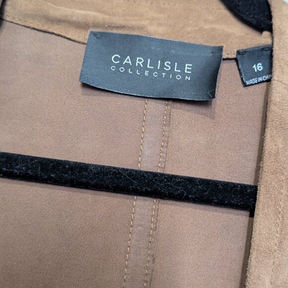 Carlisle Brown Suede Leather Jacket - Picture 3 of 3